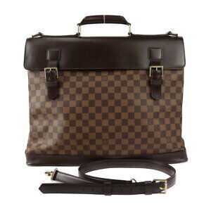 Louis Vuitton West End calfskin brown Ebene leather Shoulder Bag